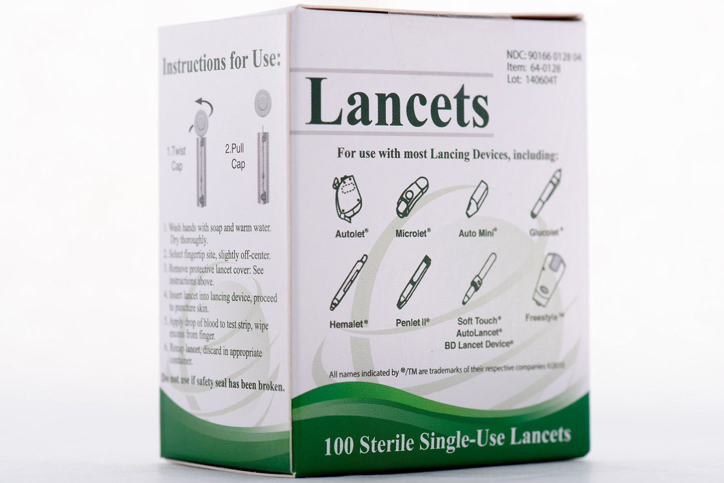 Easy Glide Twist Top Lancets 28G (100 Count)