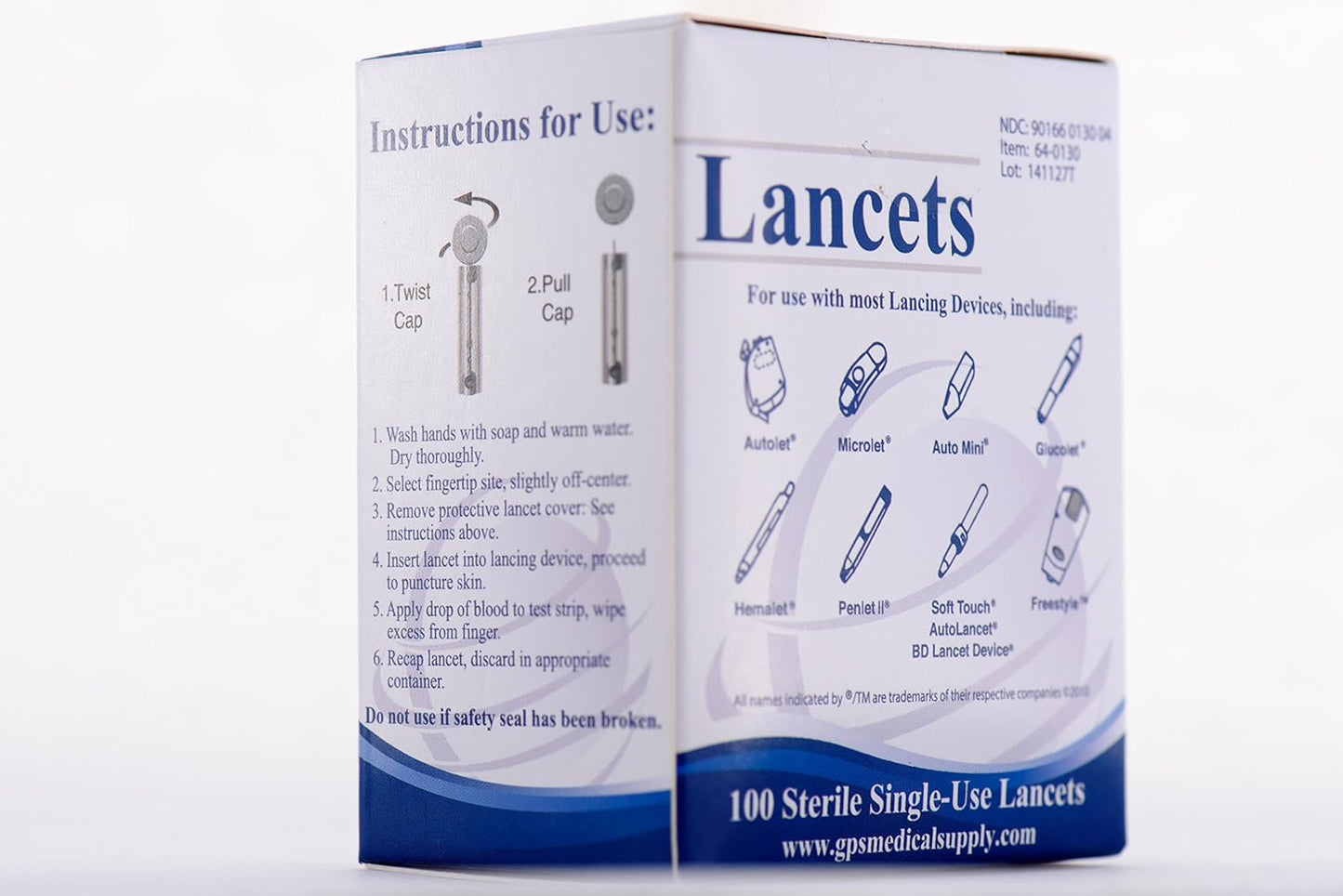 Easy Glide Twist Top Lancets 30G (100 Count)