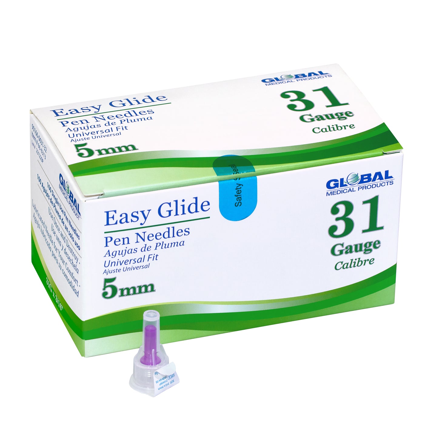 Easy Glide Pen Needles 31 Gauge X 5mm (100 ct)