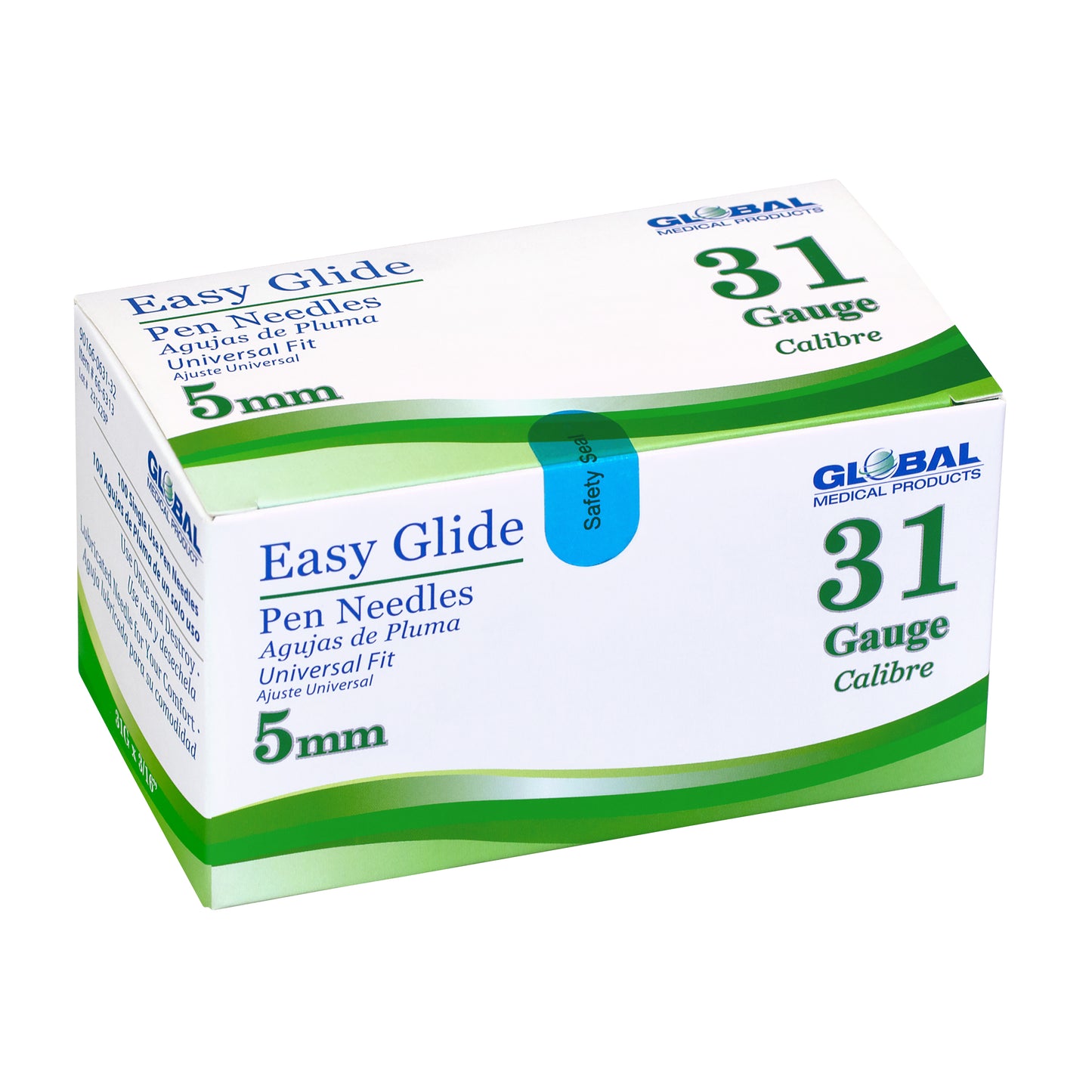 Easy Glide Pen Needles 31 Gauge X 5mm (100 ct)