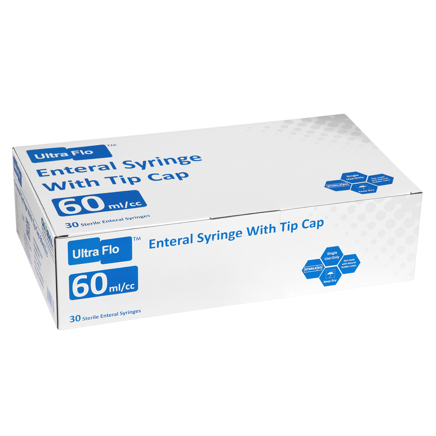 60cc Plastic ENFIT Syringe, Non-Sterile, 1 (Box of 30)