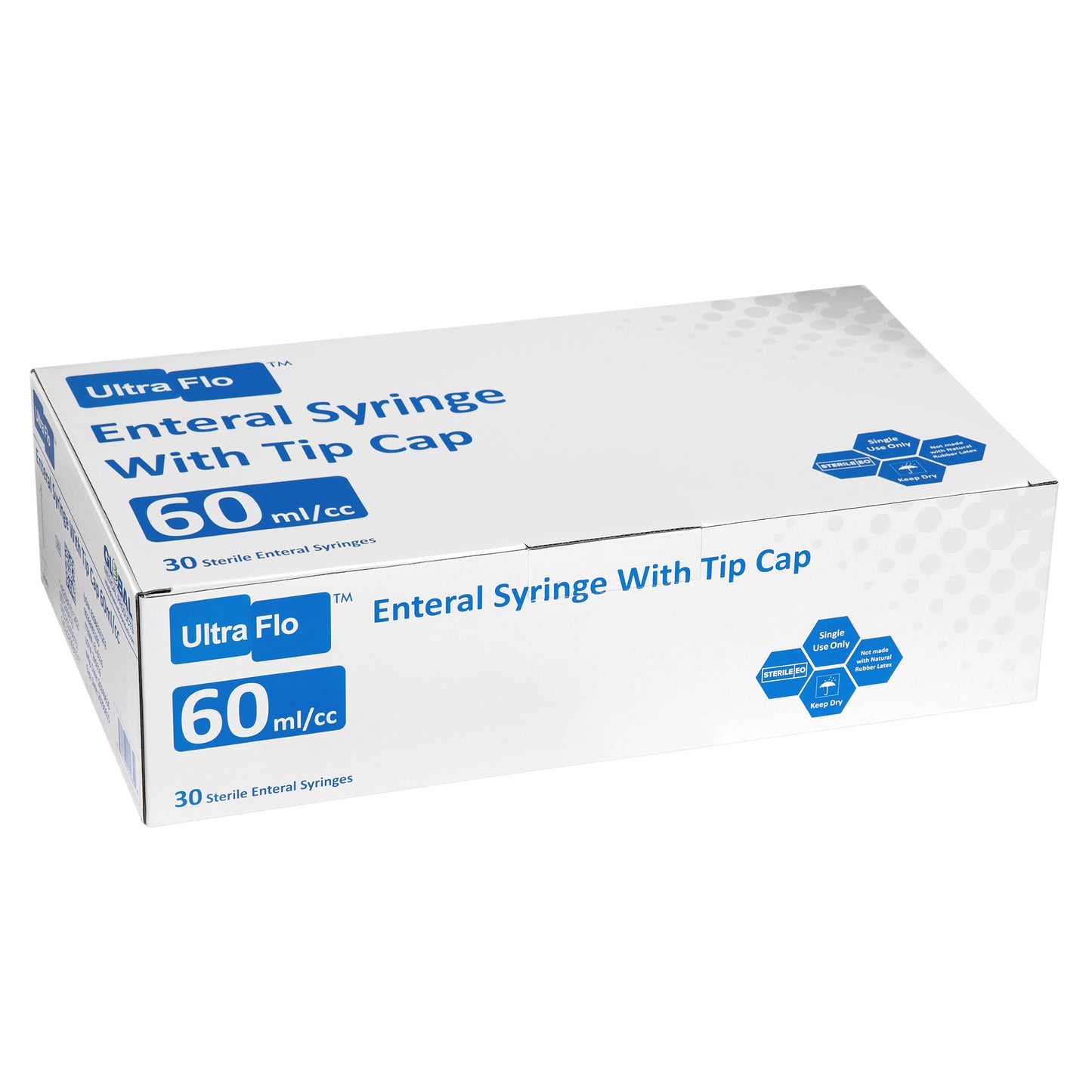 60cc Plastic ENFIT Syringe, Non-Sterile, 1 (Box of 30)