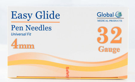Easy Glide Pen Needles 4mm 32g - 100ct