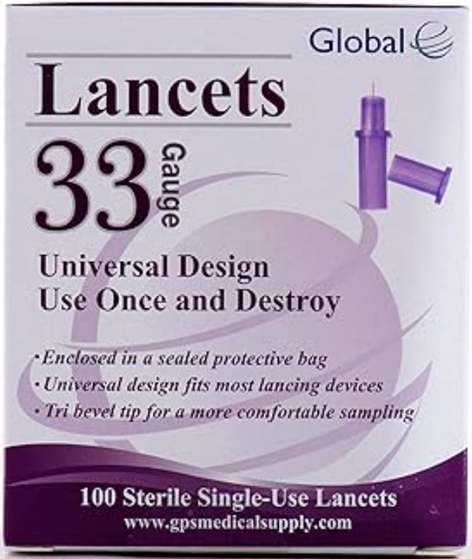 Easy Glide 33 Gauge Pull Top Lancets - Box 100