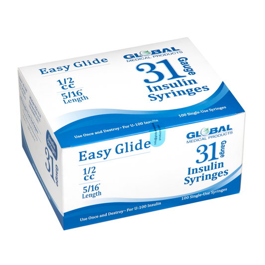 Easy Glide Insulin Syringe 31g 1/2cc x 5/16"