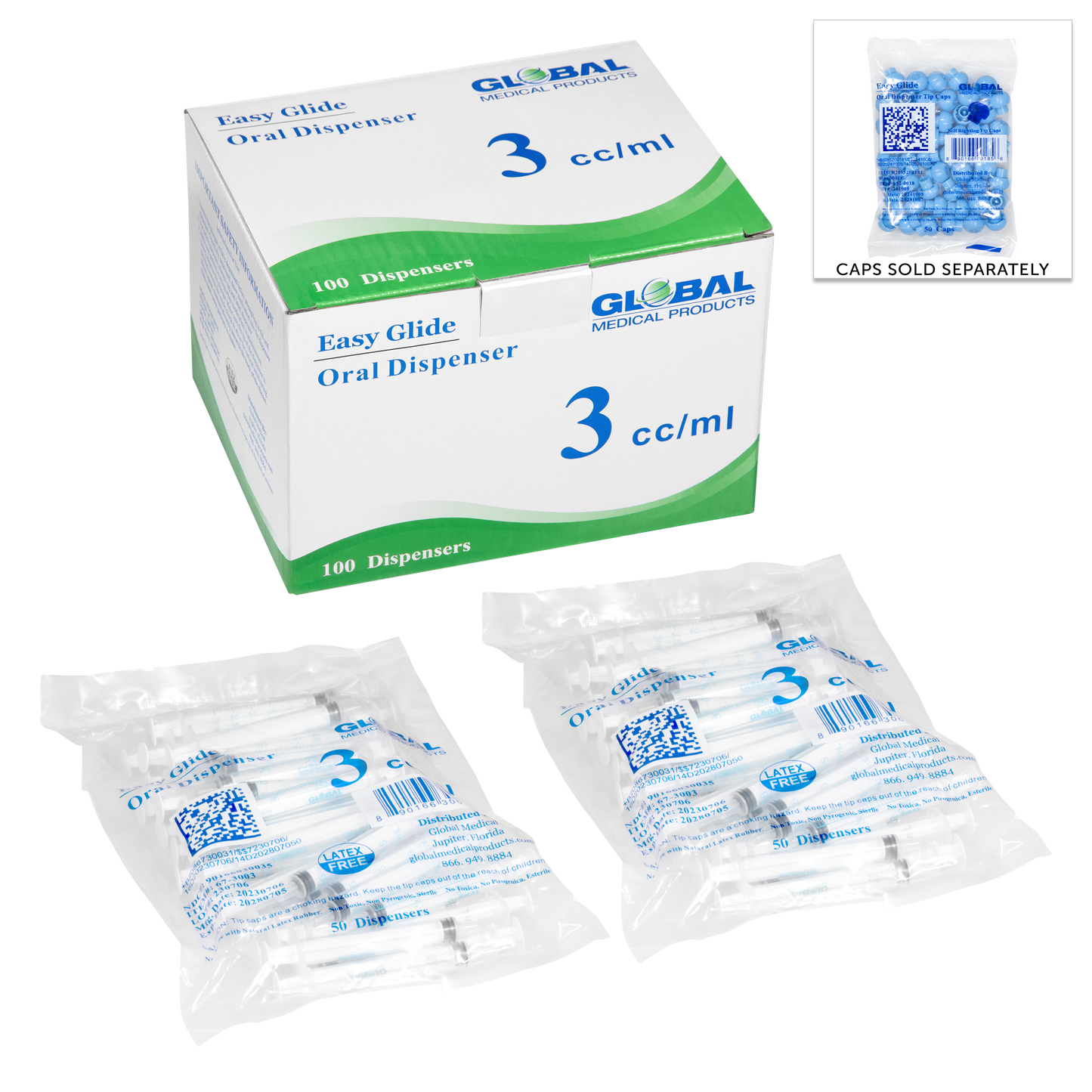 Easy Glide 3cc oral syringe (box 100)