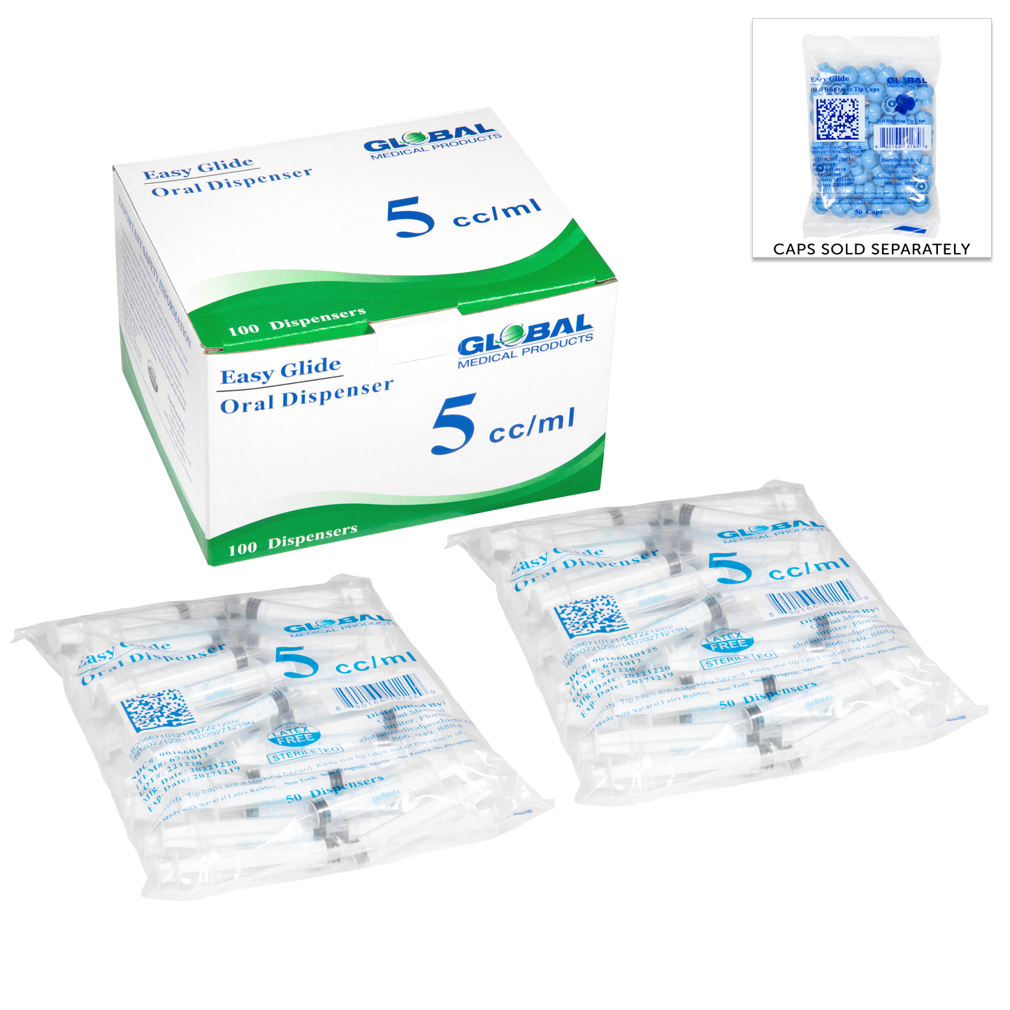 Easy Glide 5cc oral syringe (box 100)