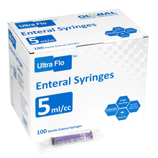 5cc Plastic ENFIT Syringe, Non-Sterile, 1 (Box of 100)